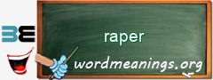 WordMeaning blackboard for raper